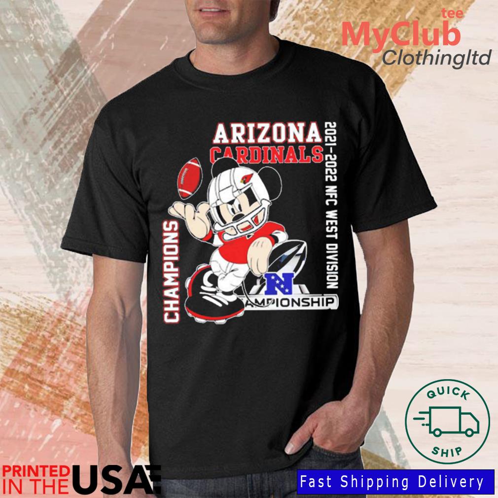 Mickey Mouse Arizona Cardinals Football 2022 NFC West Division shirt,Sweater,  Hoodie, And Long Sleeved, Ladies, Tank Top
