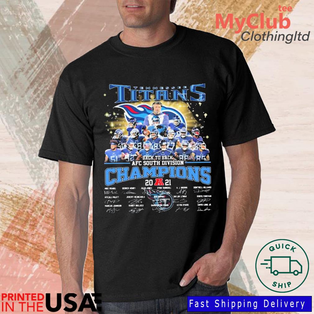 Tennessee Titans 2021 afc south division champions shirt