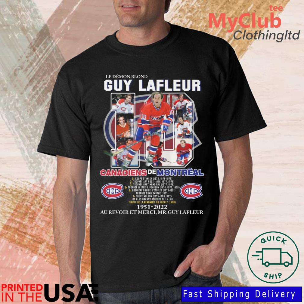 Official Le Demon Blond Guy Lafleur 10 Canadiens De Montreal 1951-2022 Au  Revoir Et Merci M.Guy Lafleur shirt, hoodie, sweater, long sleeve and tank  top