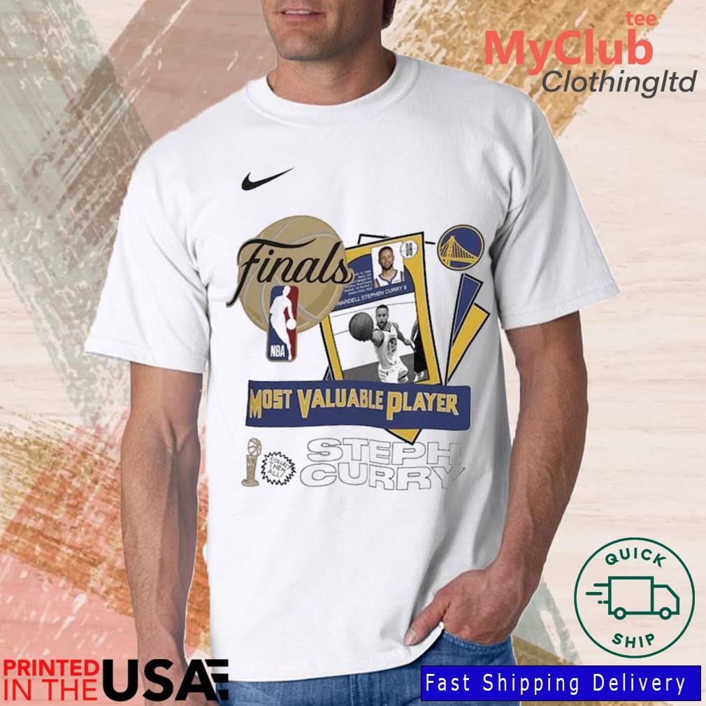 Men's Nike Stephen Curry White Golden State Warriors 2022 NBA Finals  Champions MVP T-Shirt