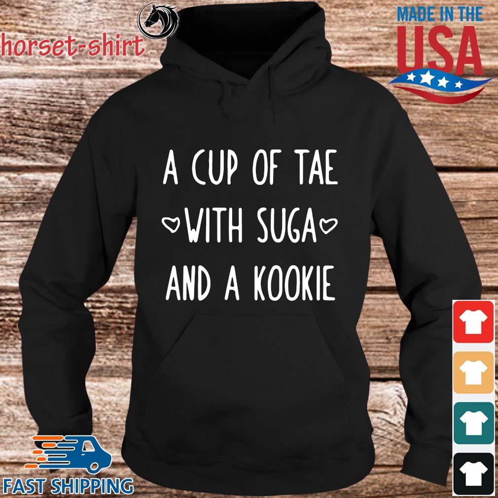 A Cup Of Tea With Suga And A Kookie Shirt Sweater Hoodie And Long Sleeved Ladies Tank Top
